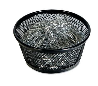 Paper Clip Holder Black Mesh