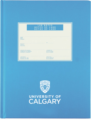 Lab Notebook Blue Hardcover