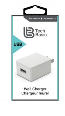 2.1A Wall Charger (Single Usb A Output)