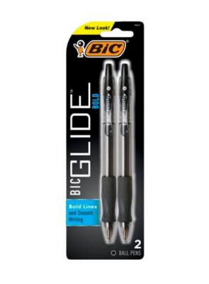 Bic Glide Bold Black 2 Pk