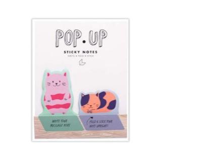 Girl Of All Work Pop-Up Notes Cats