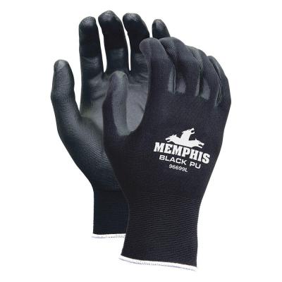 Coated Gloves, M, Black,
