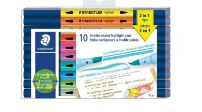 Double-Ended Highligt,10Pk