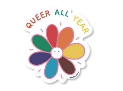 Fluffmallow Sticker Queer All Year