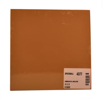 Unmounted Linoleum 12 Inch X 12 Inch Smoky Tan