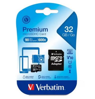 Verbatim 32gb Premium Sdhc Memory Card