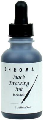 Chroma Black Drawing India Ink 2oz