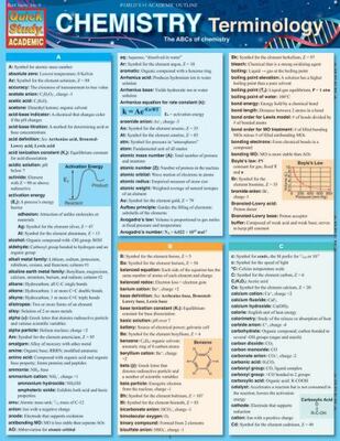 Chemistry Terminology