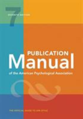 Publication Manual Of The Apa 7e Spiral